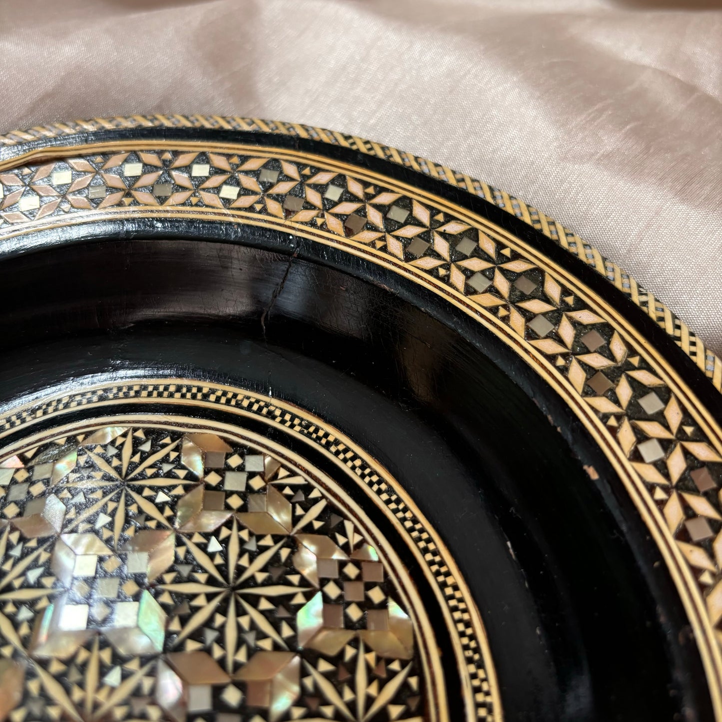Egyptian Mother of Pearl Decorative Plate