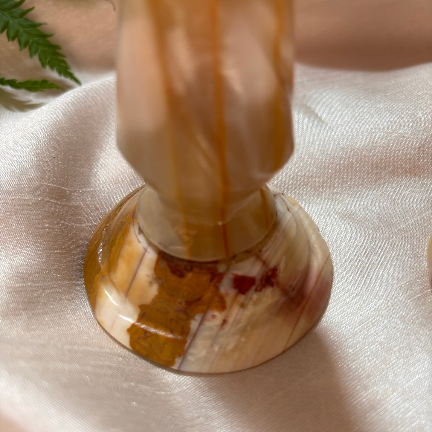 Pair of Onyx Candleholders