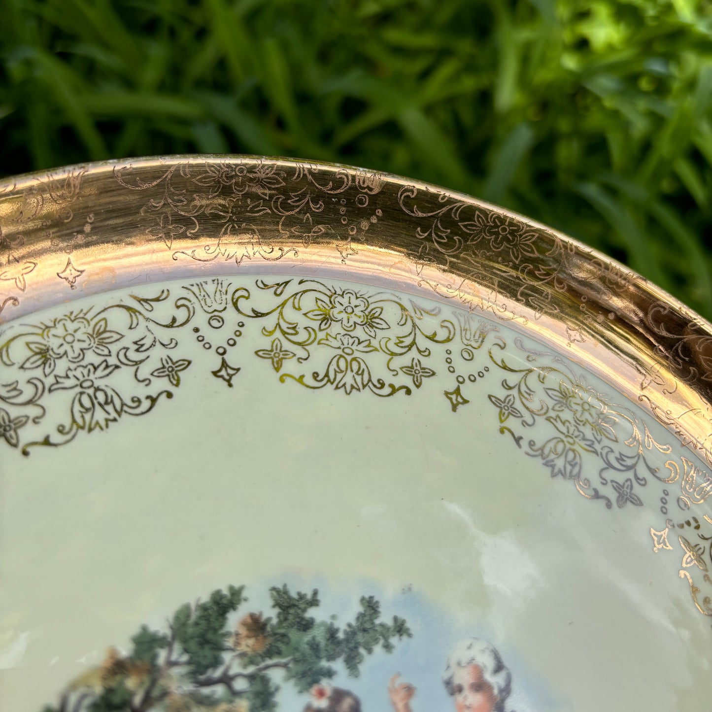 Capsco Washington, D.C. Souvenir Plate with Gold Rim