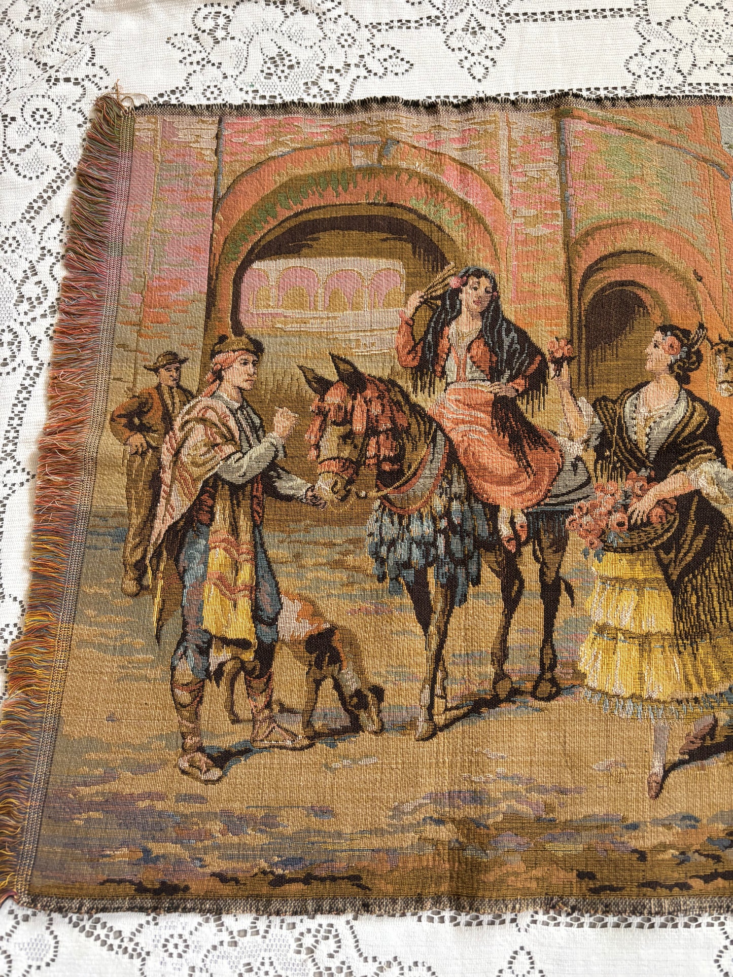 Spanish Flamenco Dancer Tapestry