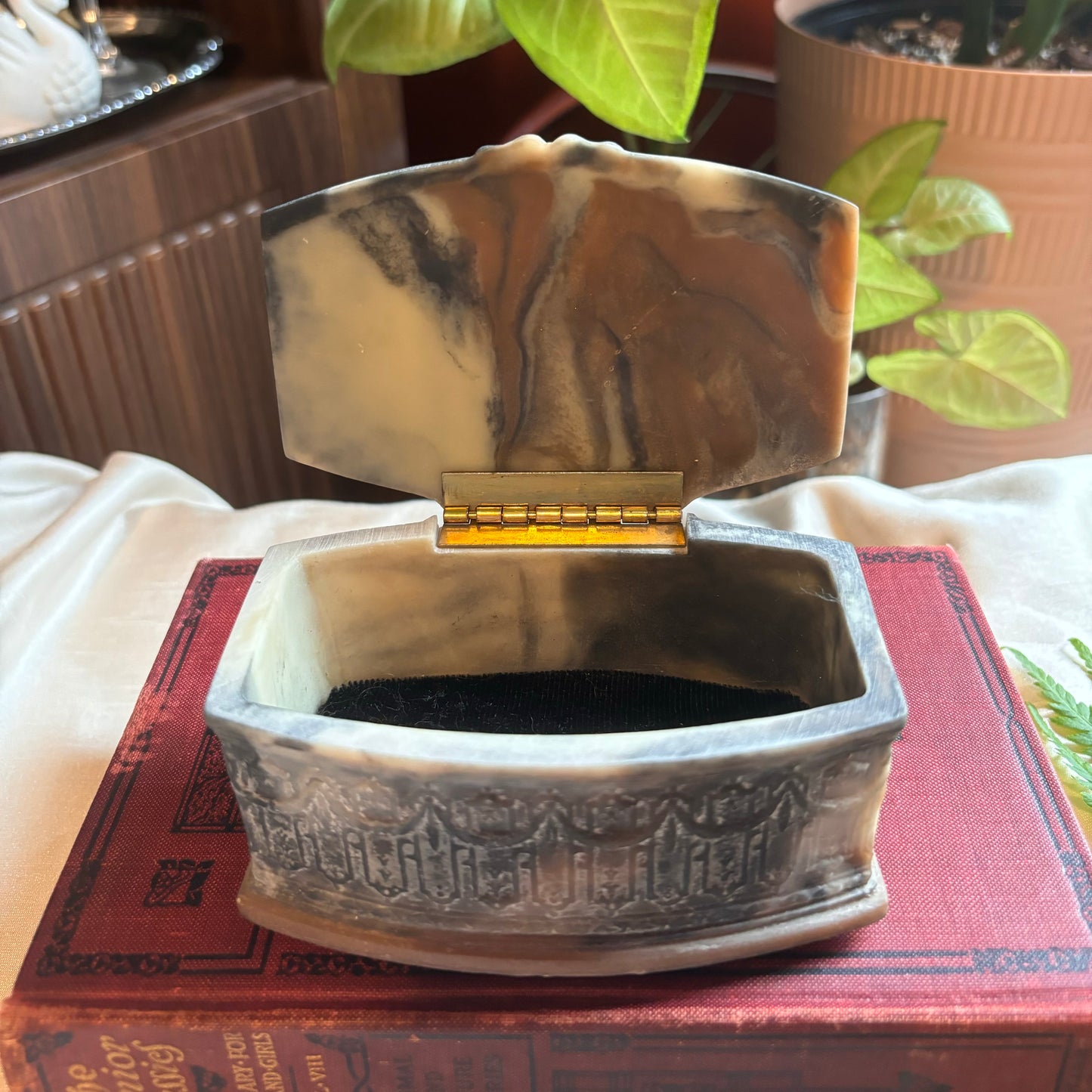 Italian Incolay Stone Box