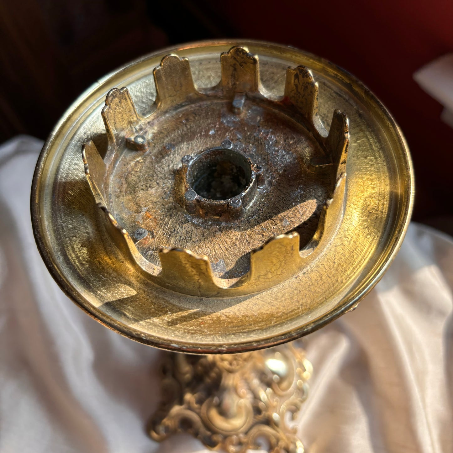 Hollywood Regency Baroque Candle Holder