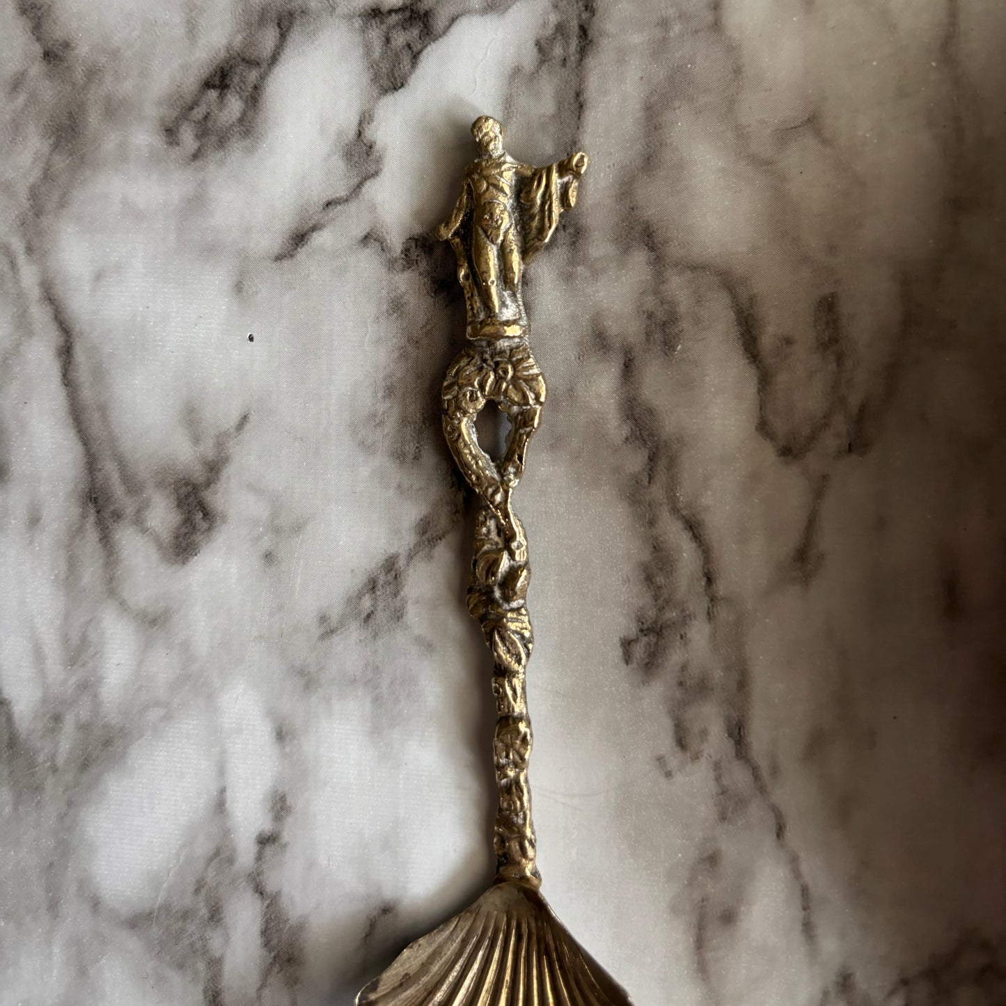 Roman Scalloped Sugar Spoon