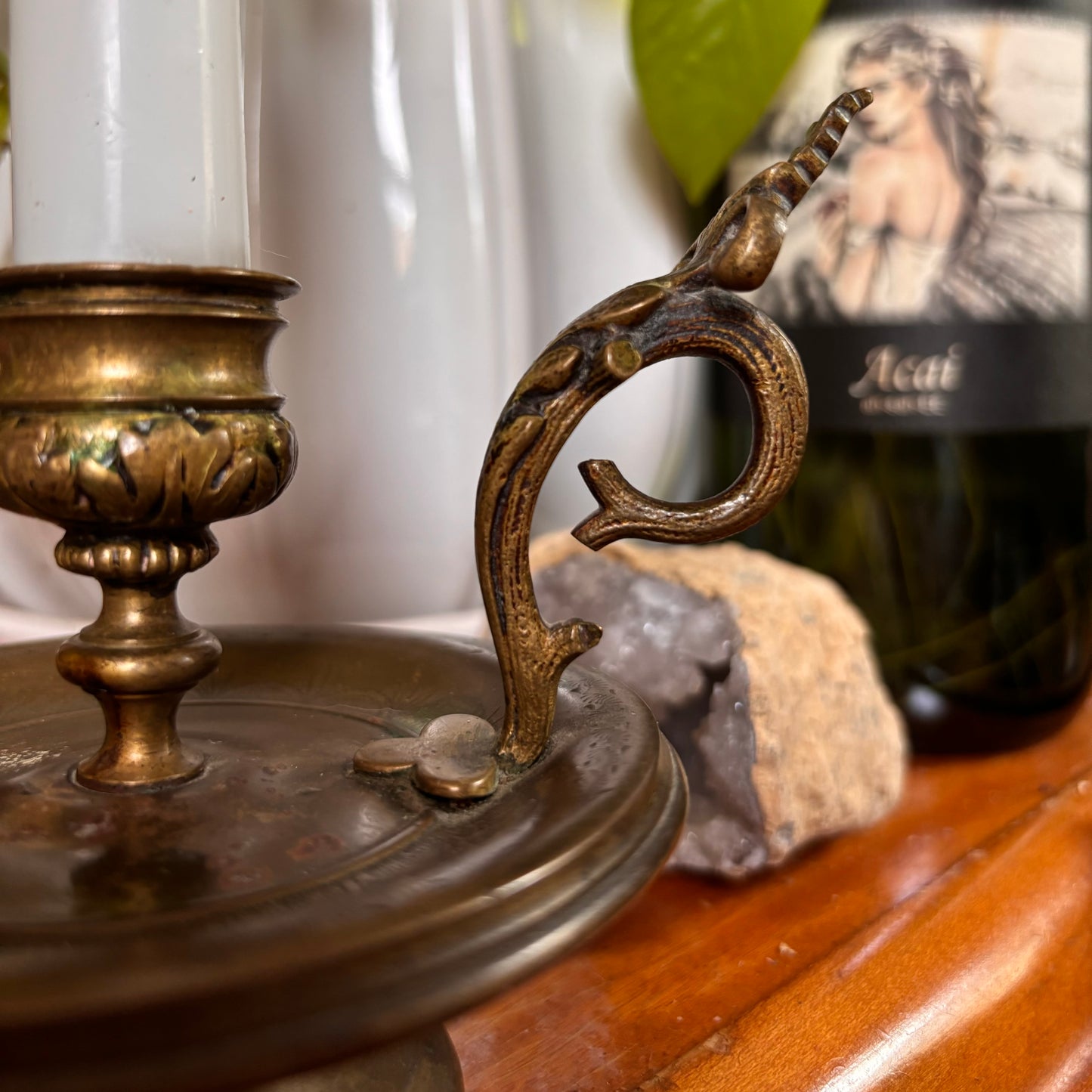 Brass Chamberstick Candle Holder