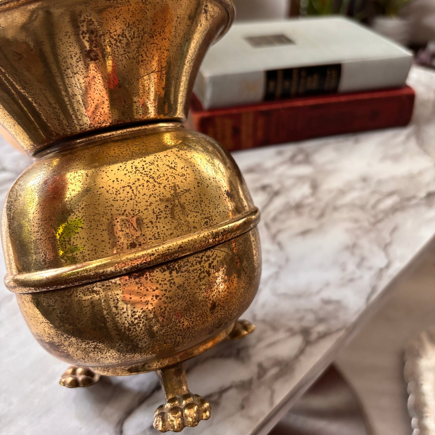 Brass Clawfoot Spittoon
