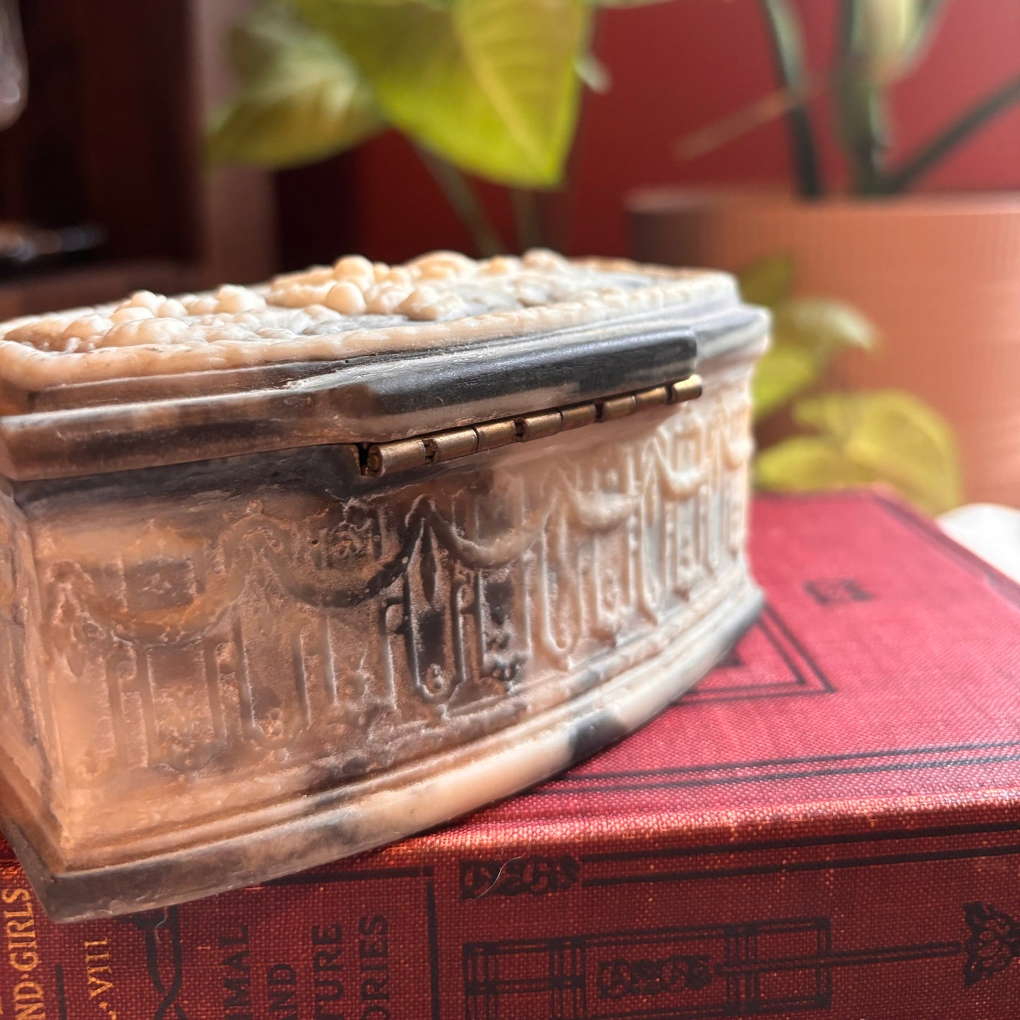 Italian Incolay Stone Box
