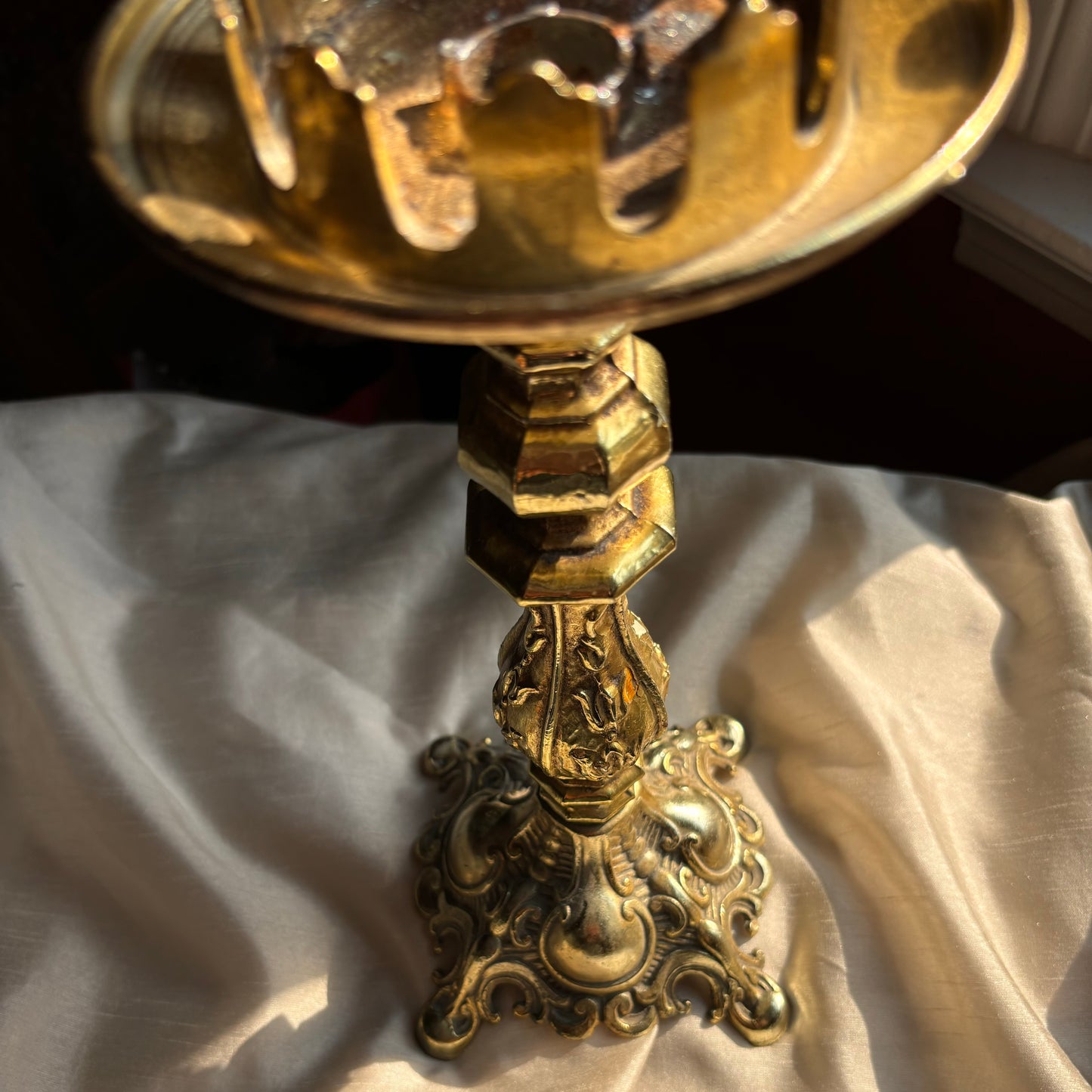 Hollywood Regency Baroque Candle Holder