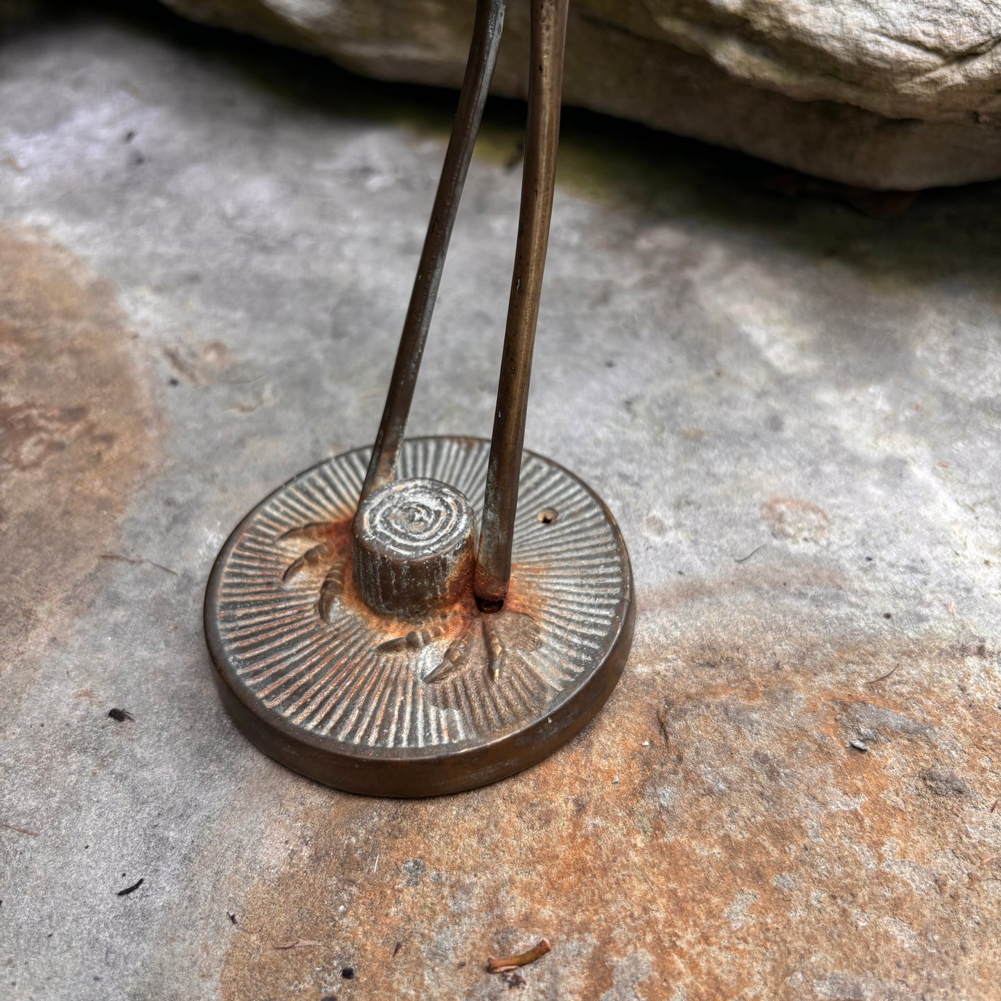 Brass MCM Crane Figurine