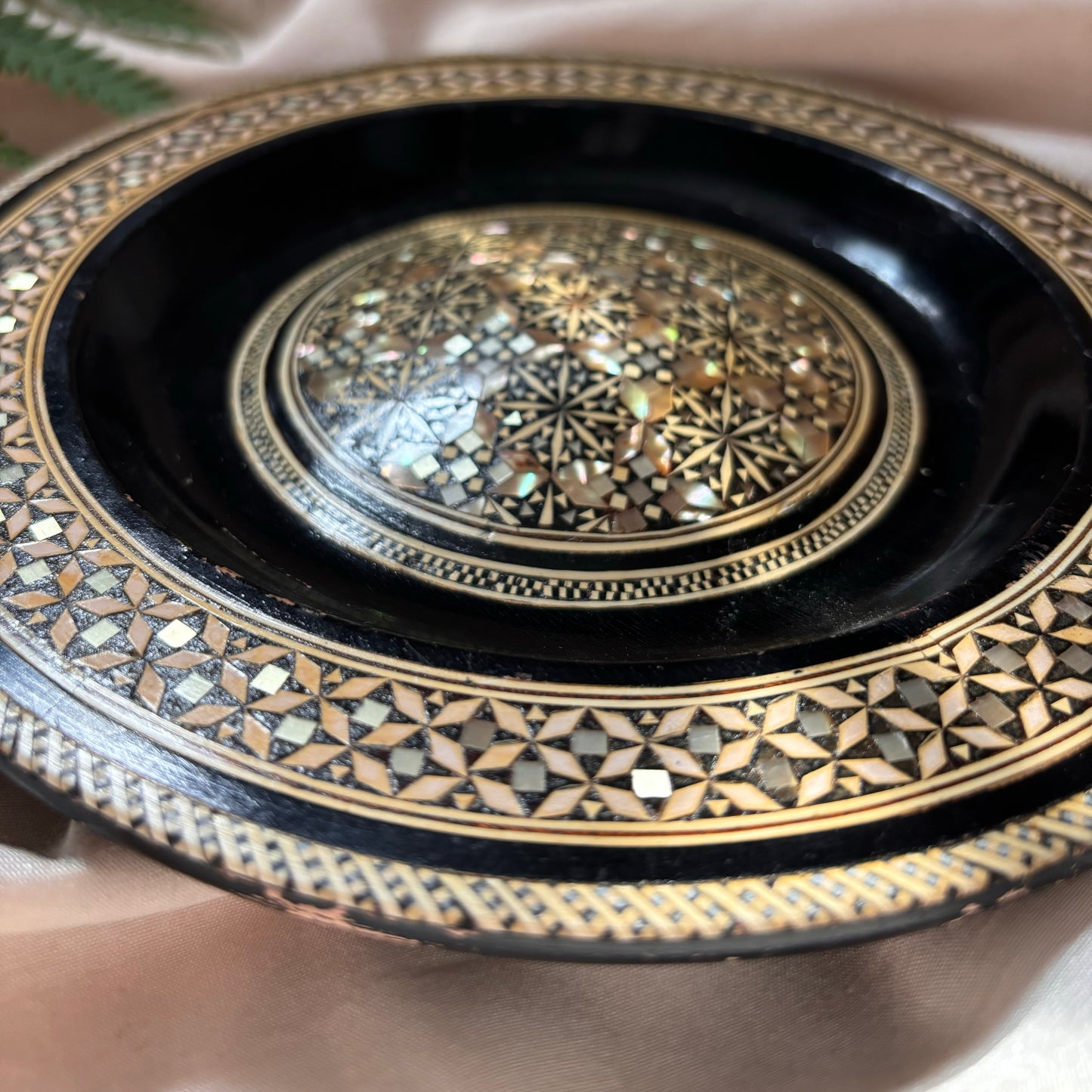 Egyptian Mother of Pearl Decorative Plate