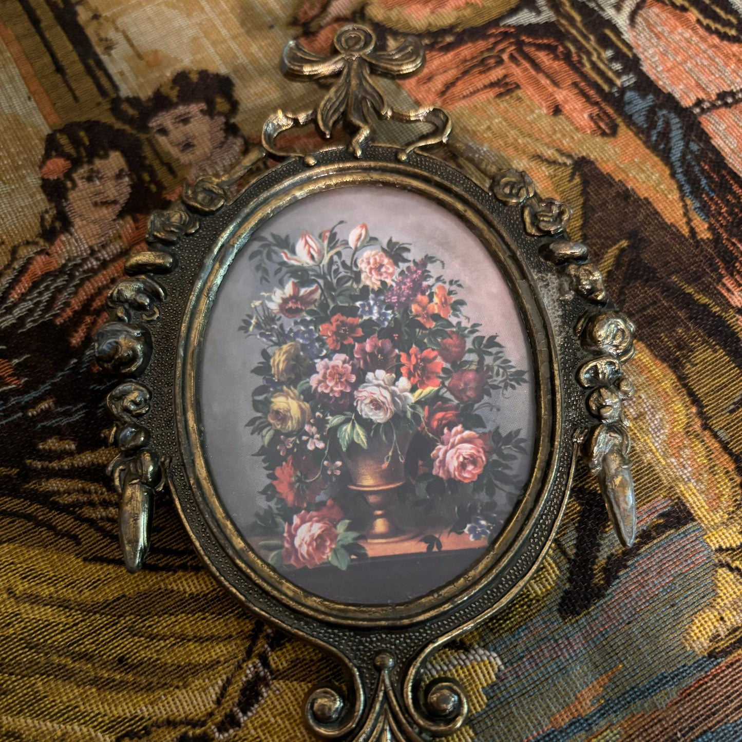 Pair of Ornate Brass Italian Frames