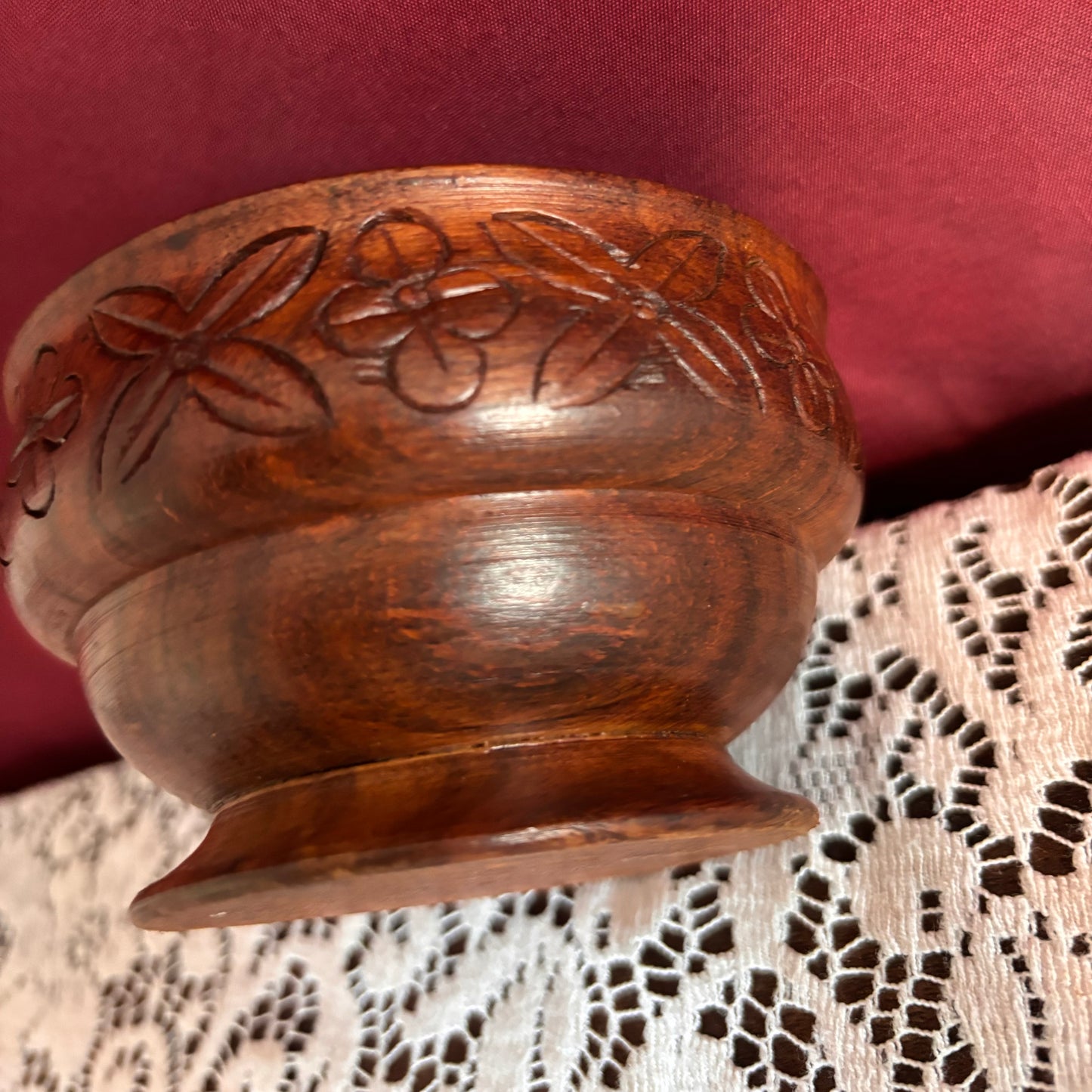 Hand Carved Wood Bowl