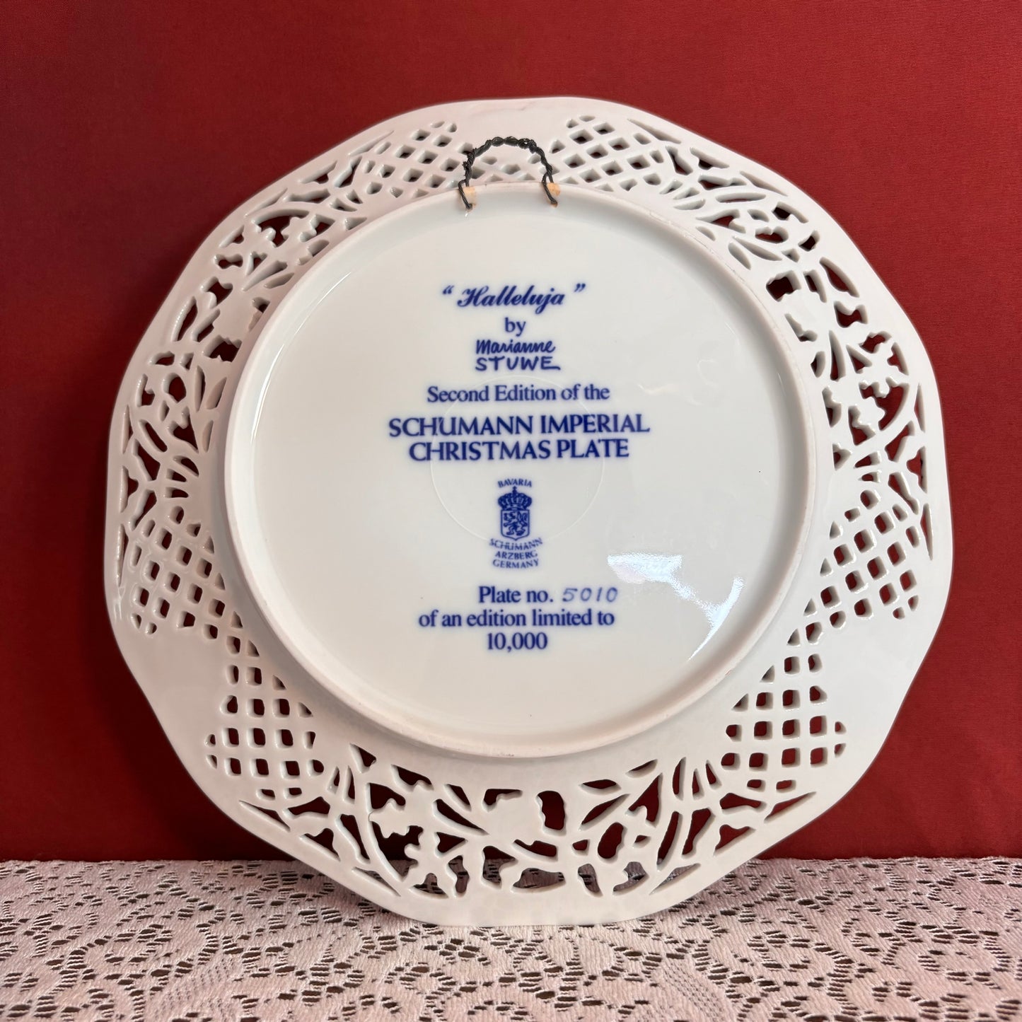 Schumann Imperial Christmas Plate