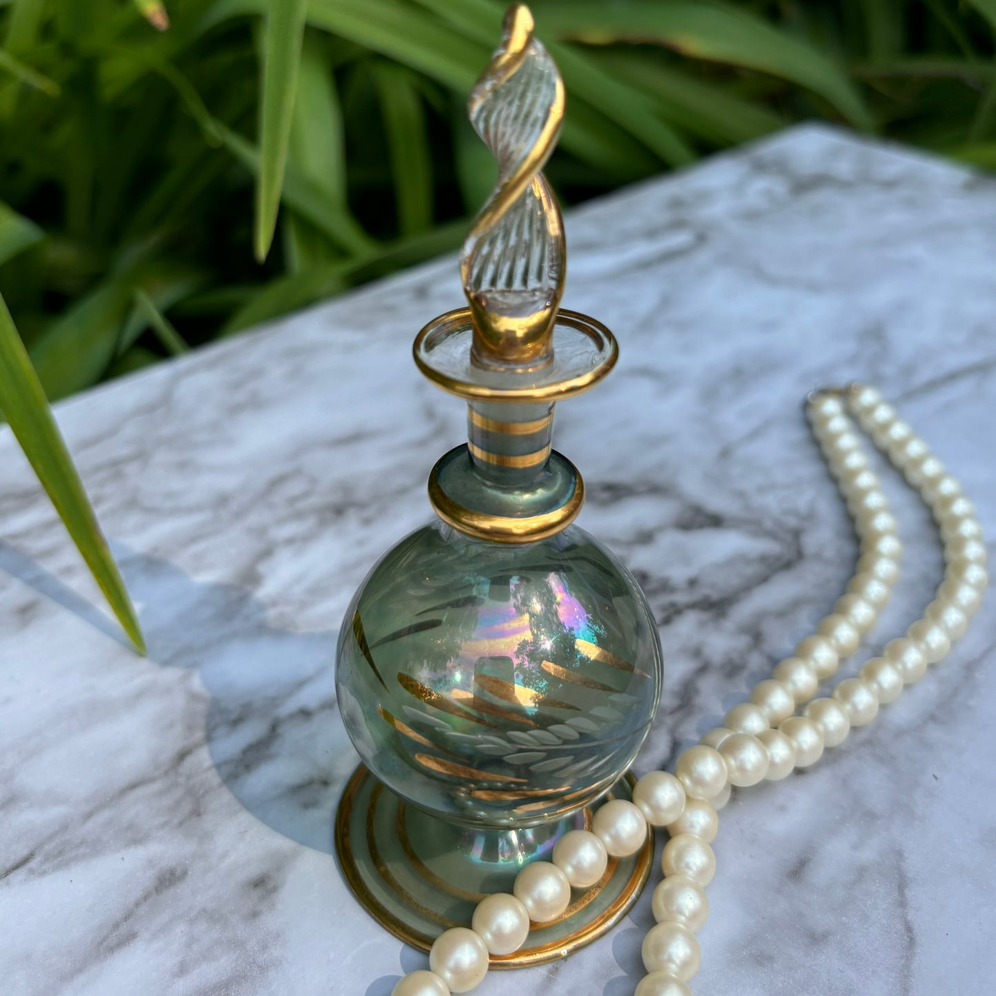 Hand Blown Glass Perfume Bottle