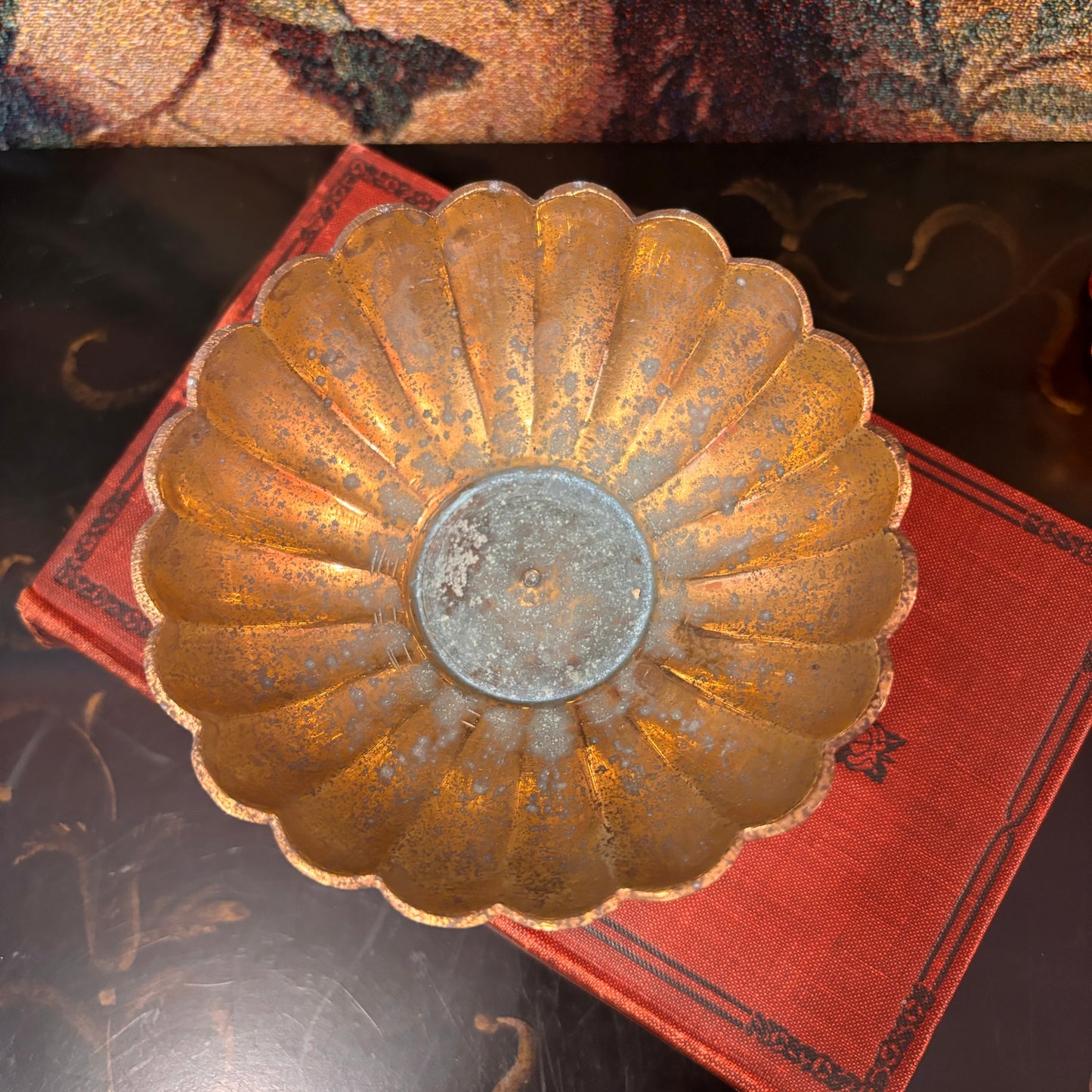 Brass Scolloped Bowl
