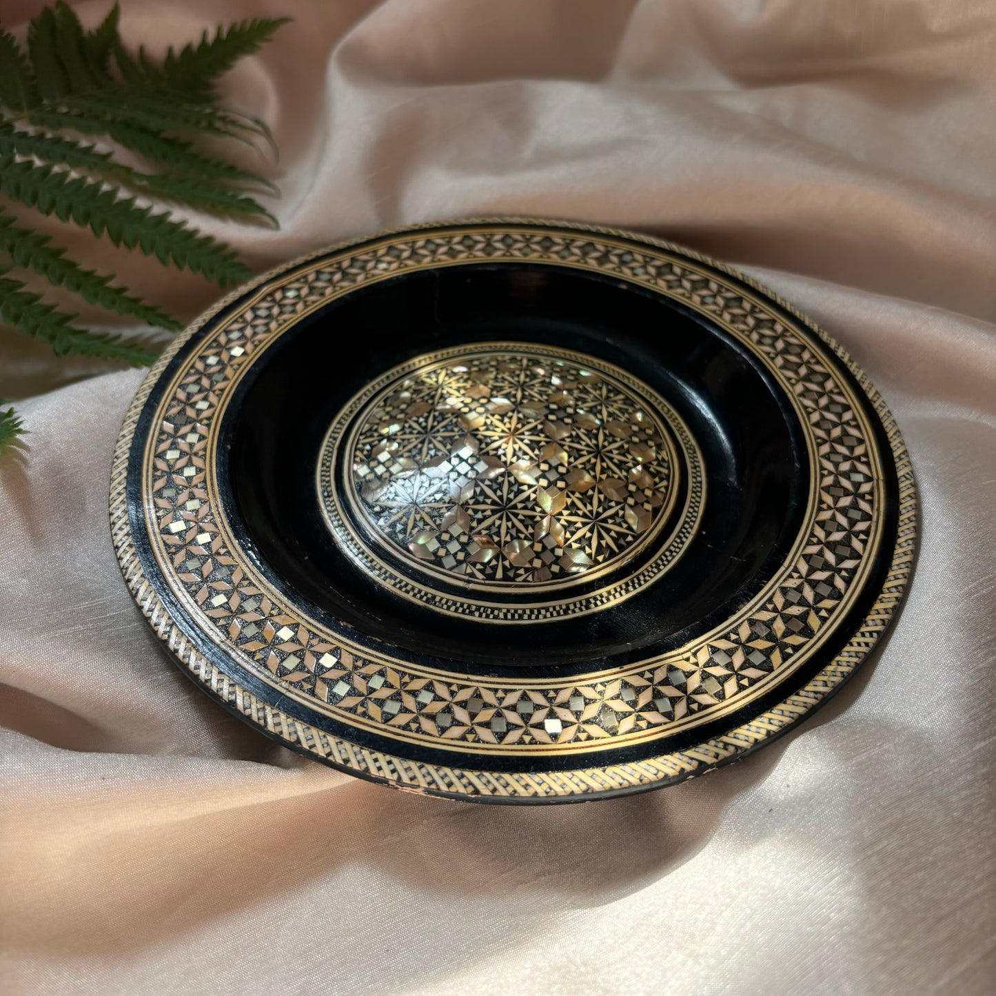 Egyptian Mother of Pearl Decorative Plate