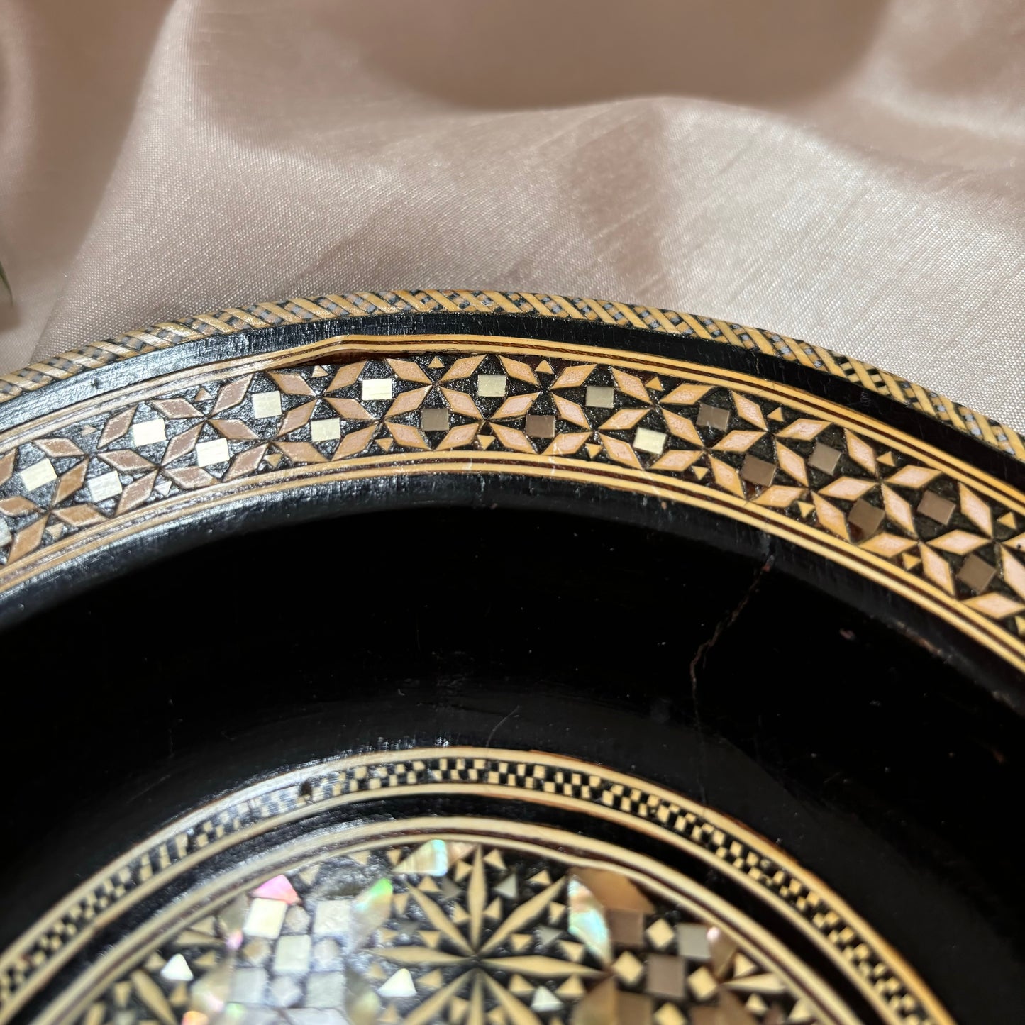 Egyptian Mother of Pearl Decorative Plate