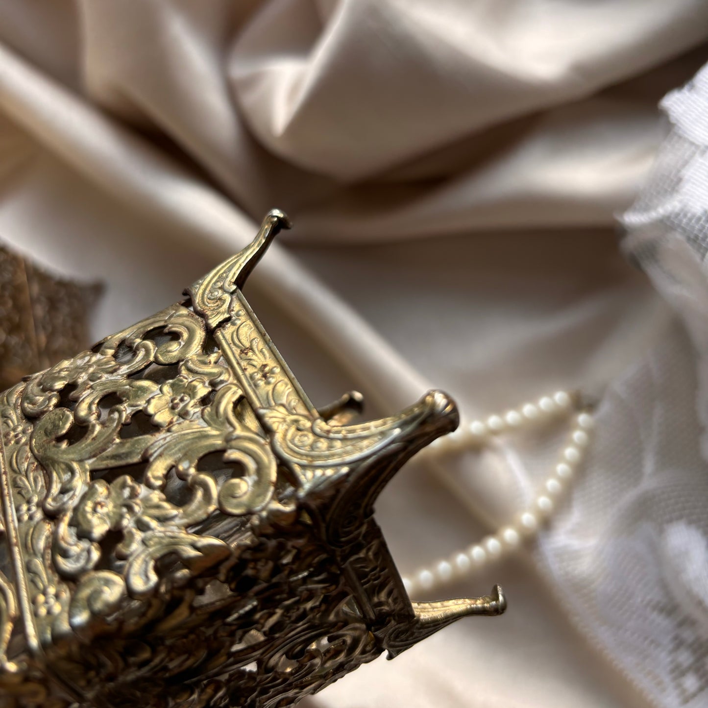 Perfume Bottles With Gold Filigree Holders