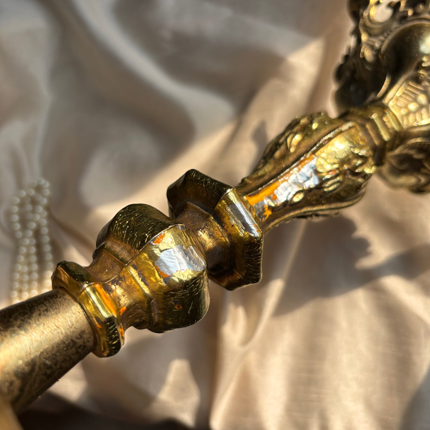 Hollywood Regency Baroque Candle Holder