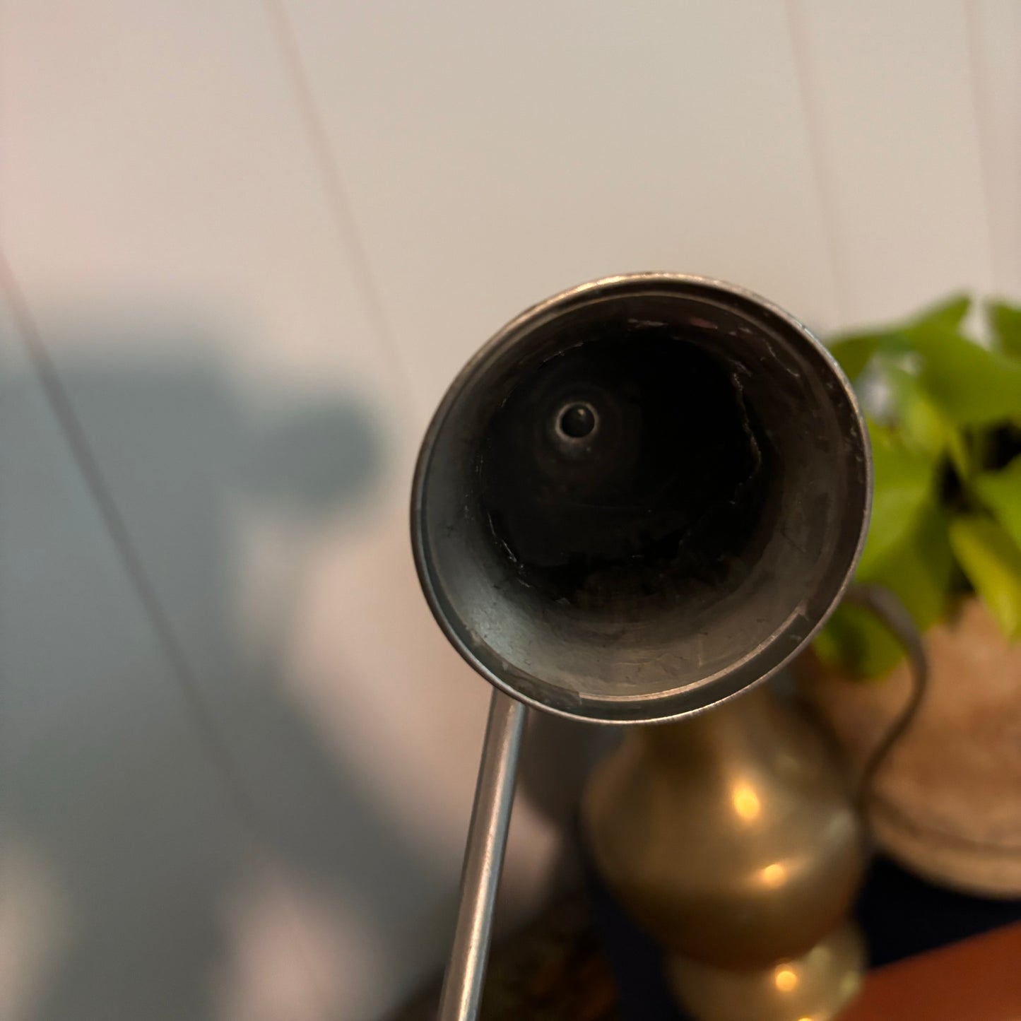 Bone Inlay Silver Candle Snuffer