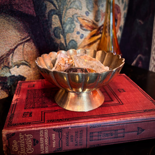 Brass Scolloped Bowl