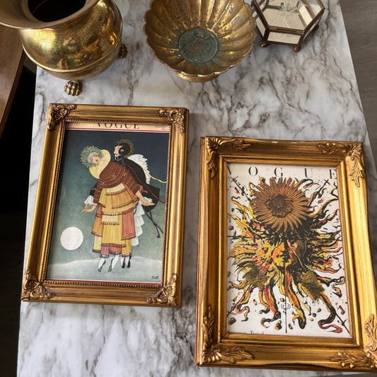 Pair of Ornate Gold Frames
