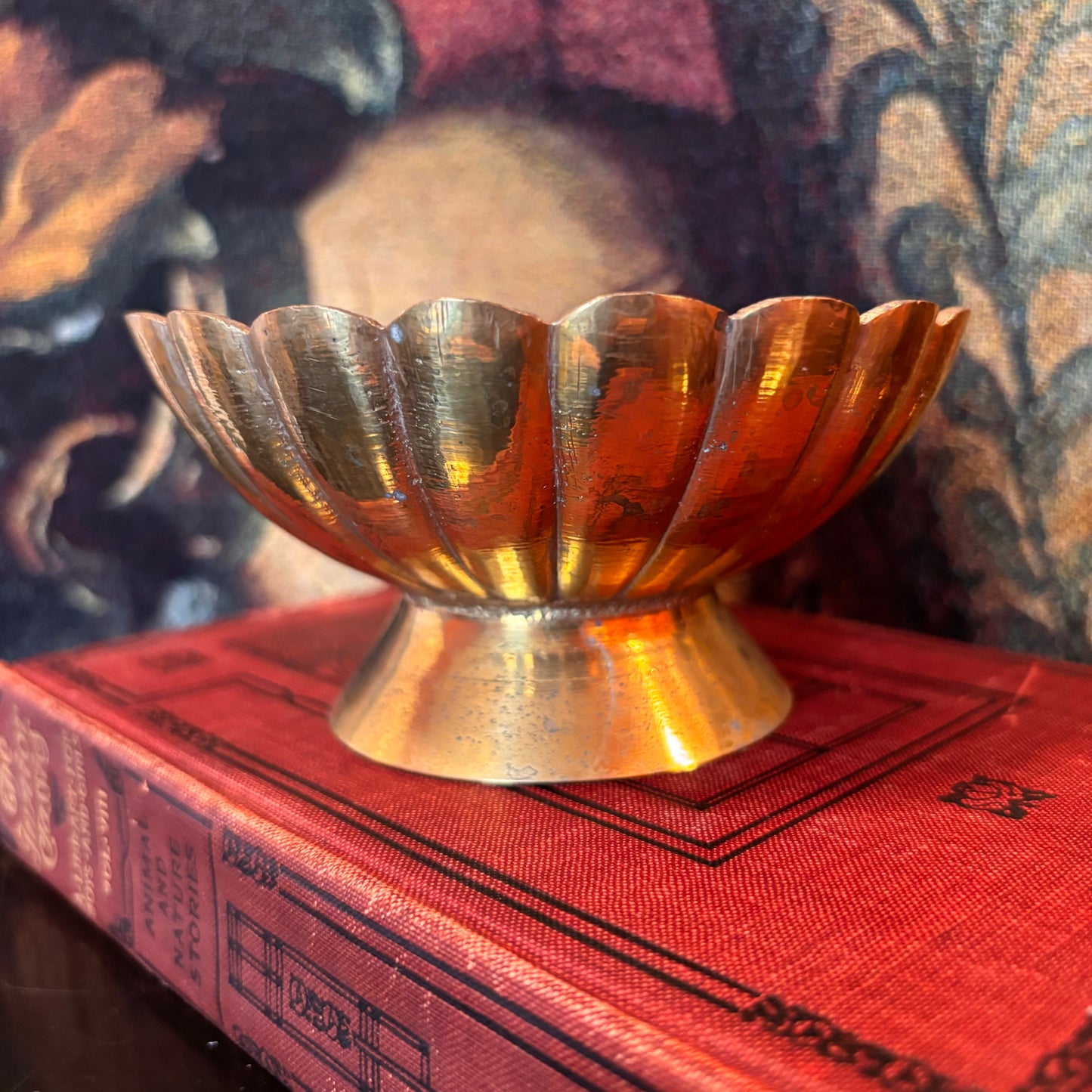 Brass Scolloped Bowl