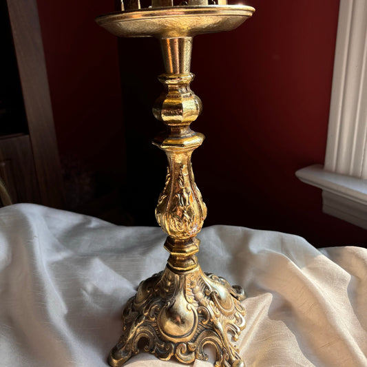 Hollywood Regency Baroque Candle Holder
