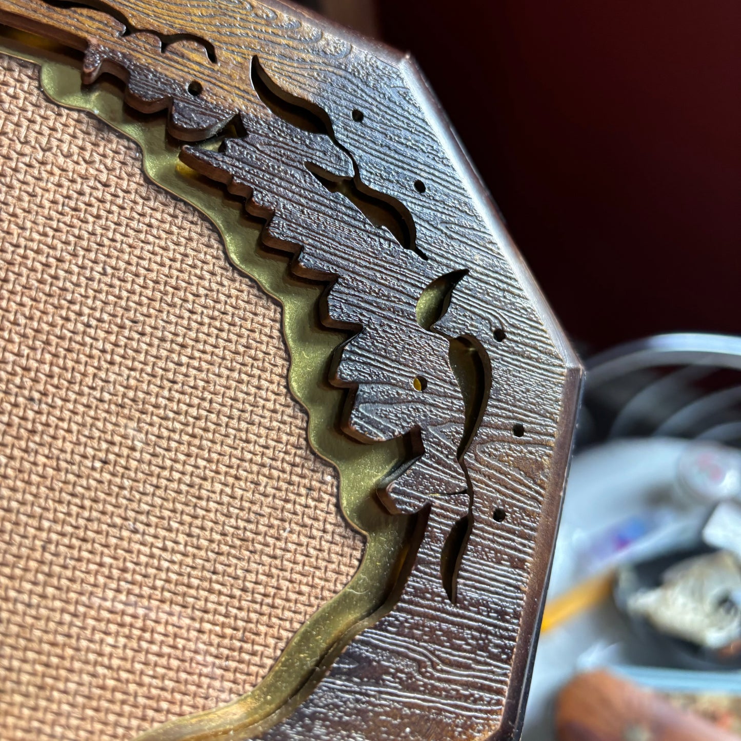 Faux Wood Ornate Frame
