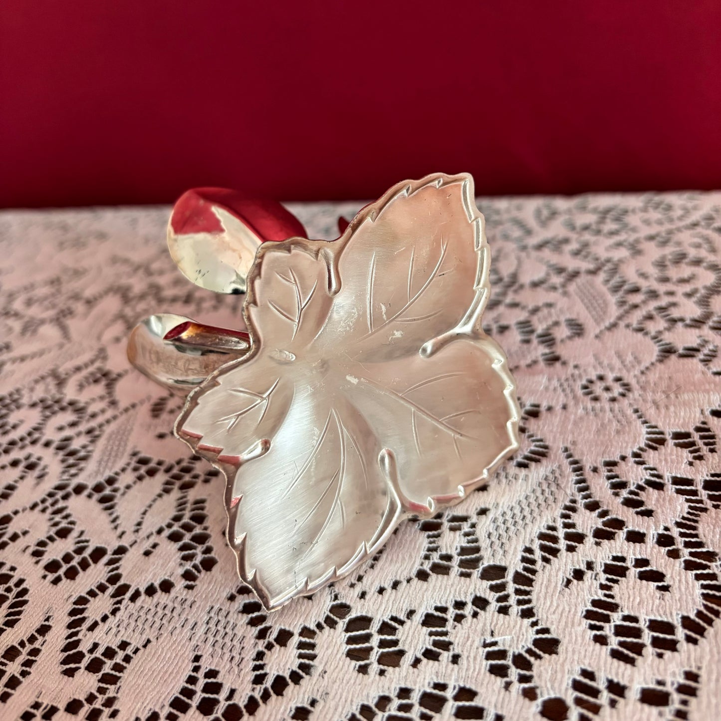 Metal Floral Candle Holder