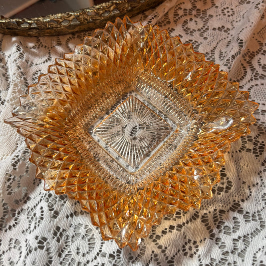 Diamond Point Marigold Dish