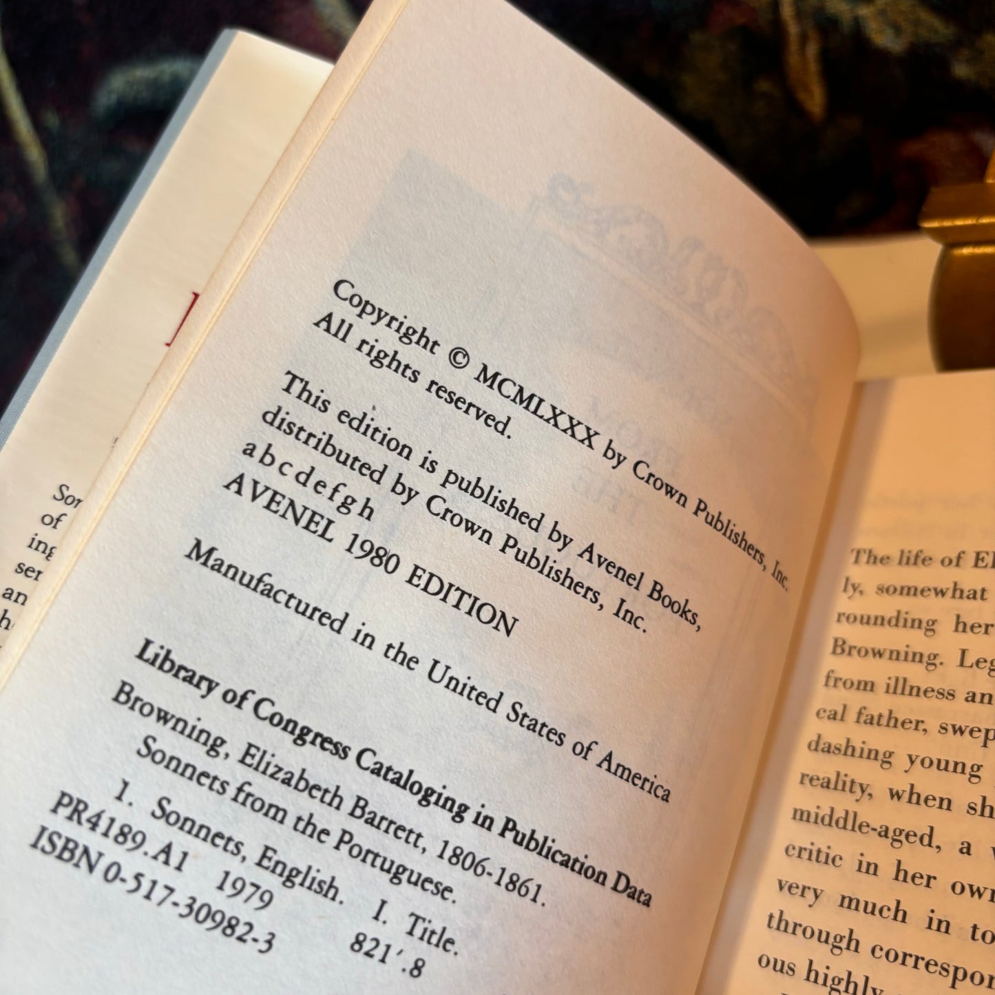 Sonnets From The Portuguese Hardcover