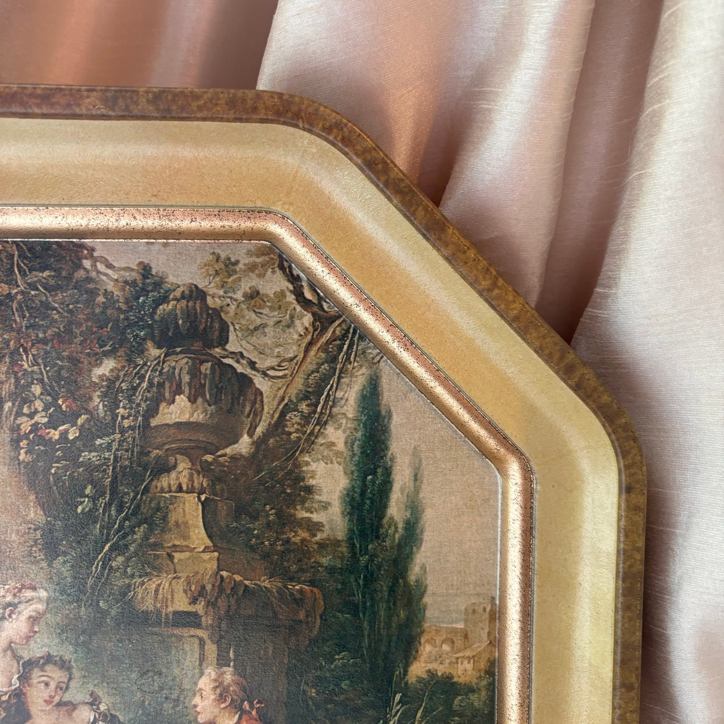 Sunshine Biscuit Co. Rococo Scene Tin Lid