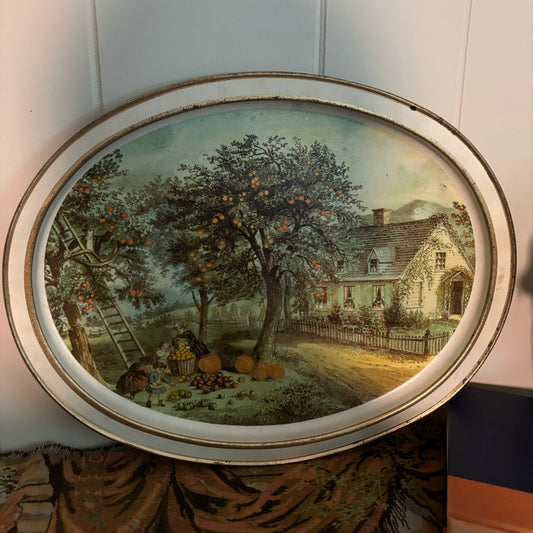 Currier & Ives Serving Tray