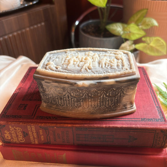 Italian Incolay Stone Box