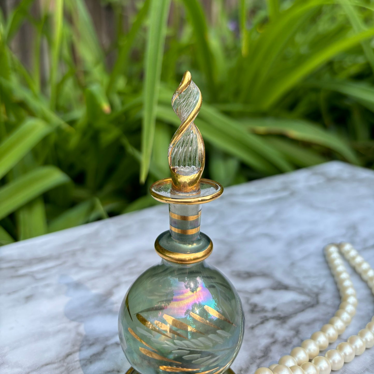 Hand Blown Glass Perfume Bottle