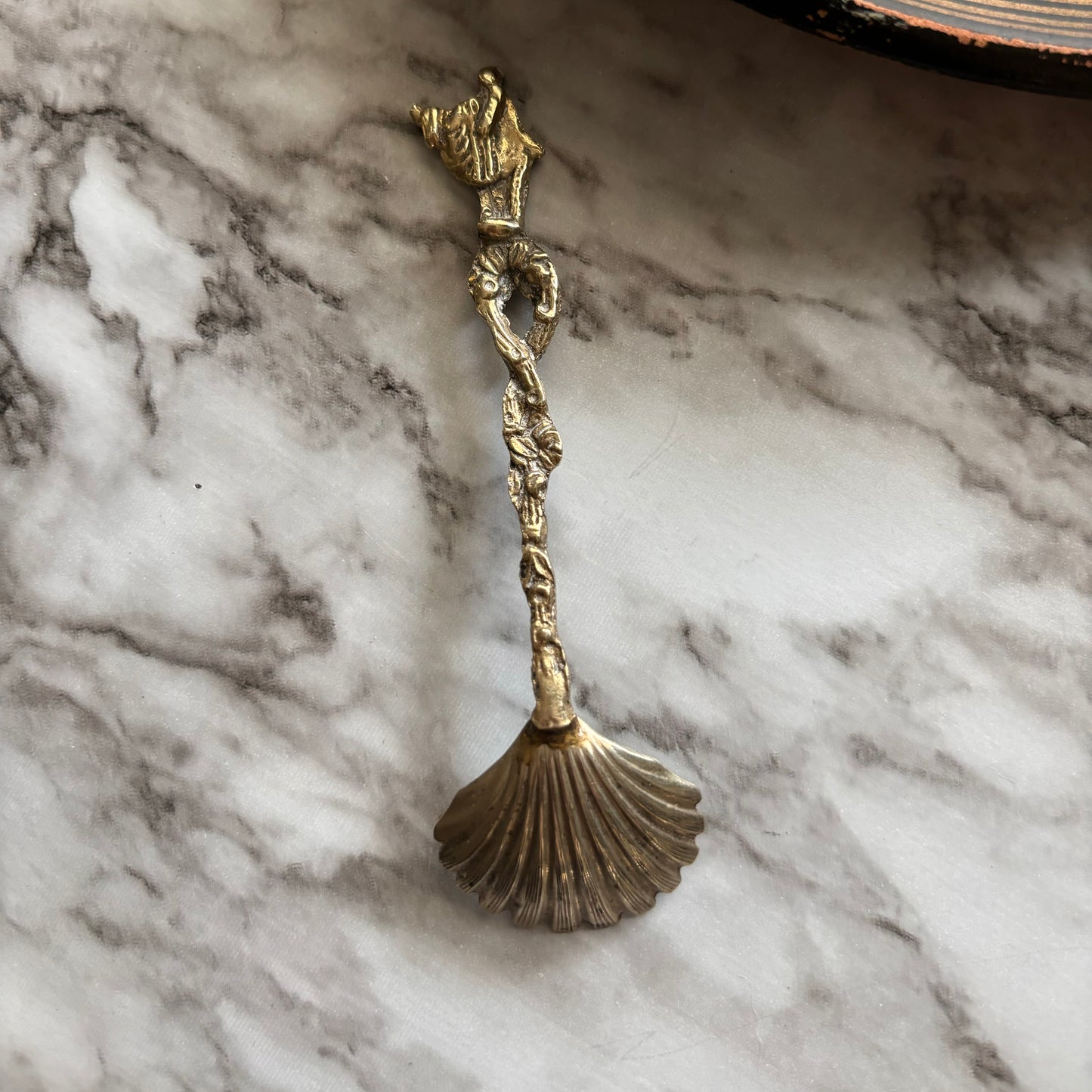 Roman Scalloped Sugar Spoon