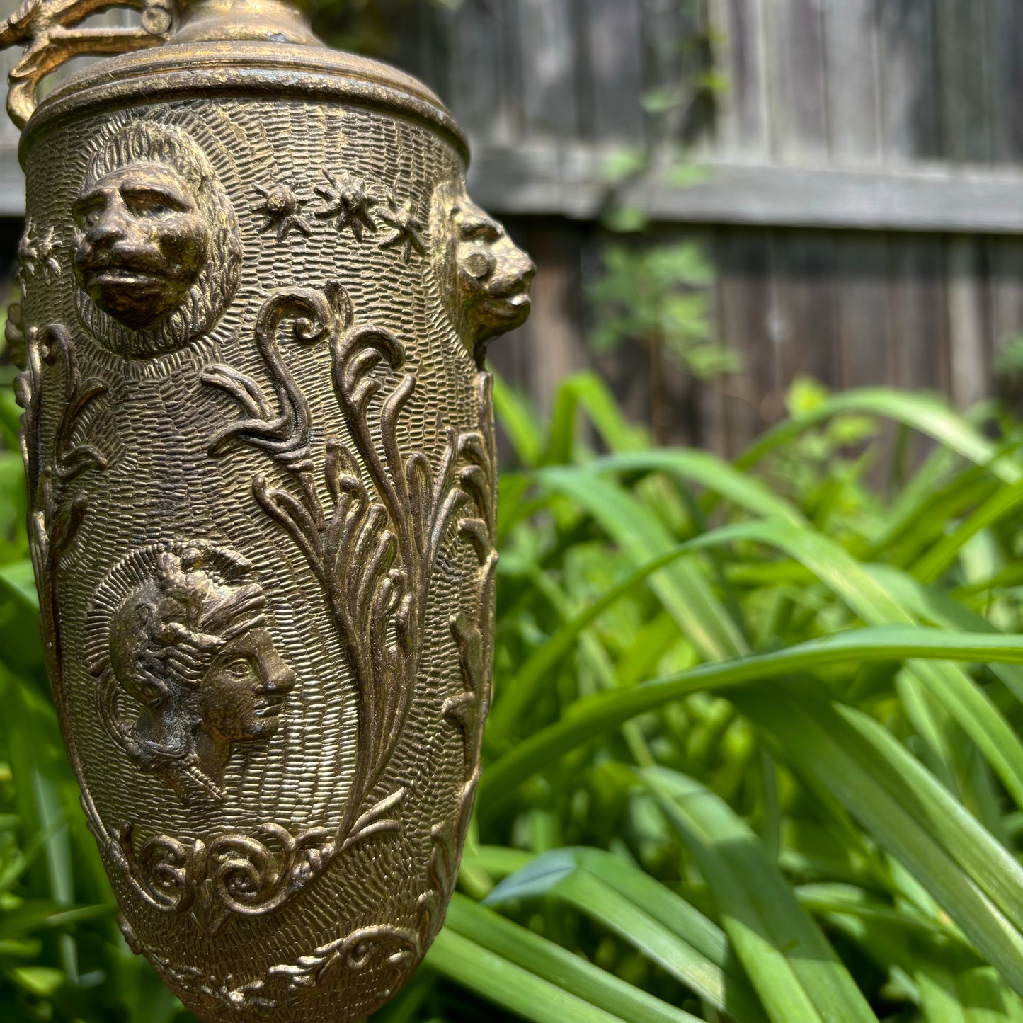 Classical Italian Brass Lion Pitcher With Handle