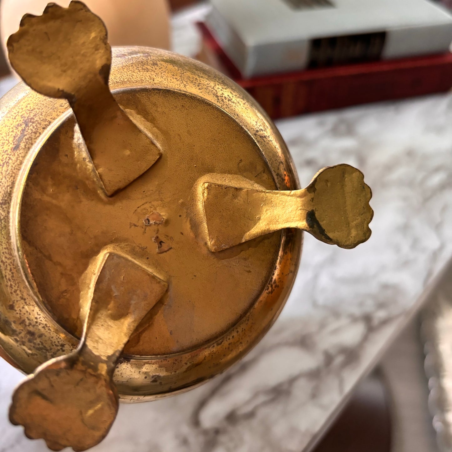 Brass Clawfoot Spittoon