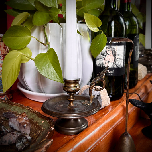 Brass Chamberstick Candle Holder