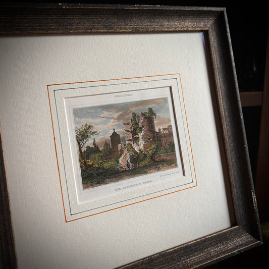 Heidelberg Castle Ruin Print w Frame
