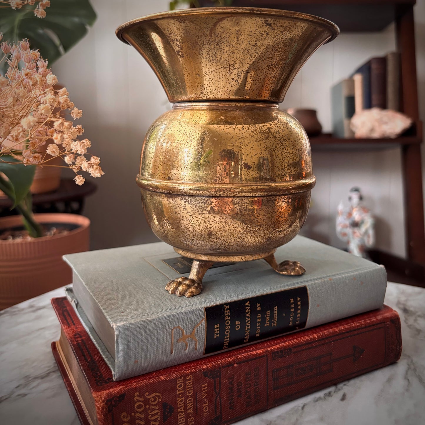 Brass Clawfoot Spittoon